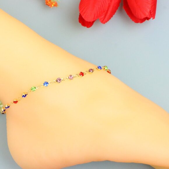 Handmade Anklet – A Stylish Choice for Women, Thoughtful Gift Idea, EVCH1661 - Picture 4 of 10
